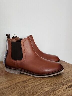 Next boy's Tan Leather Chelsea Boots